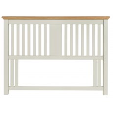 Hampstead Soft Grey & Pale Oak Headboard Slatted King 150cm
