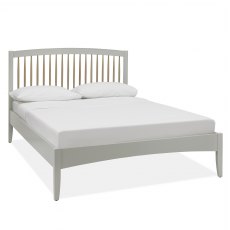 Whitby Scandi Oak & Warm Grey Low Footend Bedstead King Size 150cm