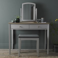 Whitby Scandi Oak & Warm Grey Dressing Table
