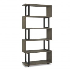 Tivoli Weathered Oak Open Display Unit