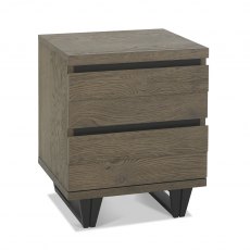 Tivoli Weathered Oak 2 Drawer Nightstand