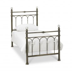 Krystal Antique Brass Bedstead Single 90cm