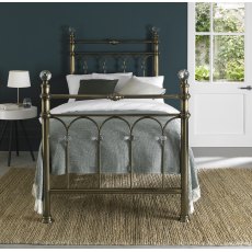 Krystal Antique Brass Bedstead Single 90cm