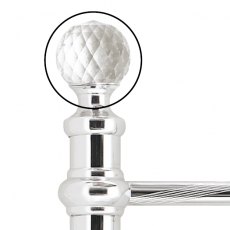 Krystal Shiny Chrome replacement large finial (single)