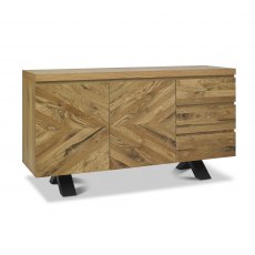 Ellipse Rustic Oak Wide Sideboard