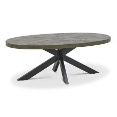 Ellipse Fumed Oak Coffee Table