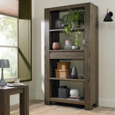 Logan Fumed Oak Display Cabinet