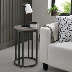 Monroe Silver Grey Side Table