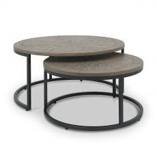 Monroe Silver Grey Nest Of Coffee Tables