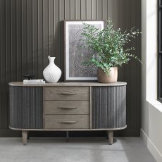 Monroe Silver Grey Wide Sideboard