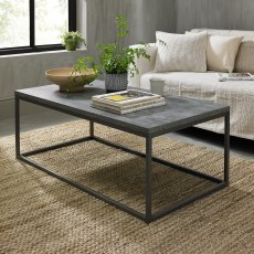 Renzo Zinc & Dark Grey Coffee Table