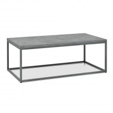 Renzo Zinc & Dark Grey Coffee Table