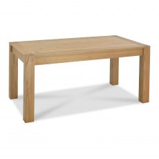 Turin Light Oak 6-8 Seater Dining Table & 6 Lewis Distressed Dark Grey Fabric Cantilever Chairs with Sand Black Powder Coated Frame
