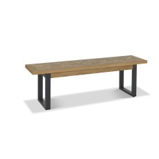 Indus Rustic Oak Bench