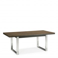 Tivoli Dark Oak 6-10 Seater Dining Table & 10 Tivoli Dark Oak Upholstered Cantilever Chairs in Harvest Pumpkin Velvet Fabric