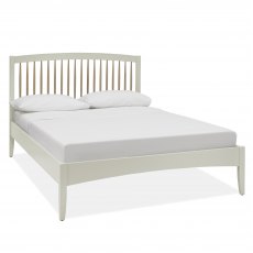 Whitby Scandi Oak & Soft Grey Low Footend Bedstead King Size 150cm