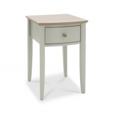 Whitby Scandi Oak & Soft Grey 1 Drawer Nightstand