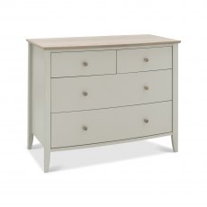 Whitby Scandi Oak & Soft Grey 2+2 Drawer Chest