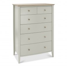 Whitby Scandi Oak & Soft Grey 4+2 Drawer Chest