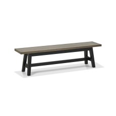 Camden Weathered Oak & Peppercorn Small Bench