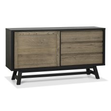 Camden Weathered Oak & Peppercorn Wide Sideboard