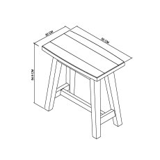 Camden Rustic Oak Side Table