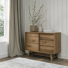 Camden Rustic Oak Narrow Sideboard