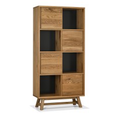 Camden Rustic Oak Display Cabinet