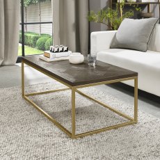 Athena Fumed Oak Coffee Table