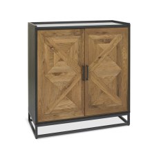 Indus Rustic Oak Drinks Cabinet