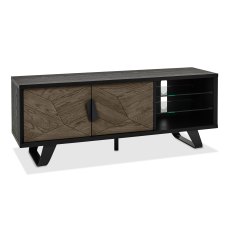 Emerson Weathered Oak & Peppercorn Entertainment Unit