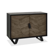 Emerson Weathered Oak & Peppercorn Narrow Sideboard