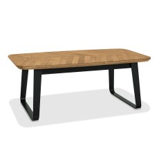 Emerson Rustic Oak & Peppercorn Rectangular Coffee Table