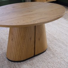 Vega Rustic Oak & Peppercorn 4 Seater Table