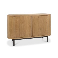 Vega Rustic Oak & Peppercorn Narrow Sideboard