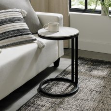 Mateo - White Sintered Stone Sofa Table