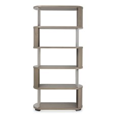 Duo Grey Oiled Oak Open Display Unit