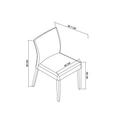 Kristen Oak & Light Weathered Oak Upholstered Chair - Ivory Bonded Leather (Pair)