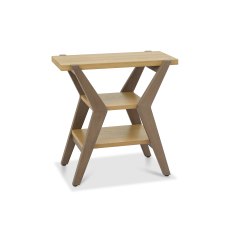 Kristen Oak & Light Weathered Oak Side Table