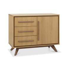 Kristen Oak & Light Weathered Oak Narrow Sideboard