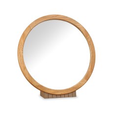 Vega Knotty Oak & Weathered Oak Vanity Mirror