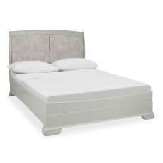 Alora Blue Grey Pearl Velvet Fabric Super King Bed Frame 180cm