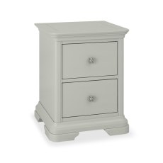 Alora Blue Grey 2 Drawer Bedside Table