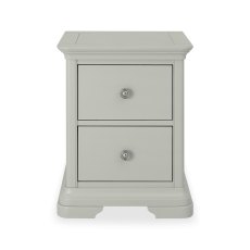 Alora Blue Grey 2 Drawer Bedside Table
