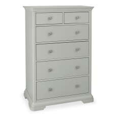 Alora Blue Grey 2+4 Tall Chest of Drawers