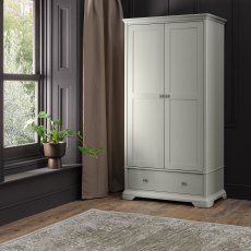 Alora Blue Grey Double Wardrobe
