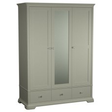 Alora Blue Grey Triple Wardrobe