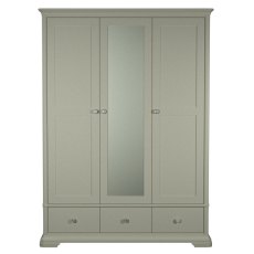 Alora Blue Grey Triple Wardrobe