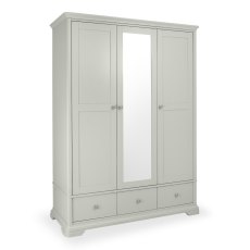 Alora Blue Grey Triple Wardrobe