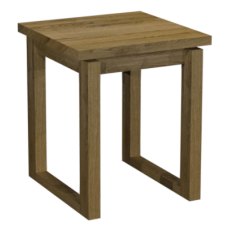Delta Rustic Oak Lamp Table
